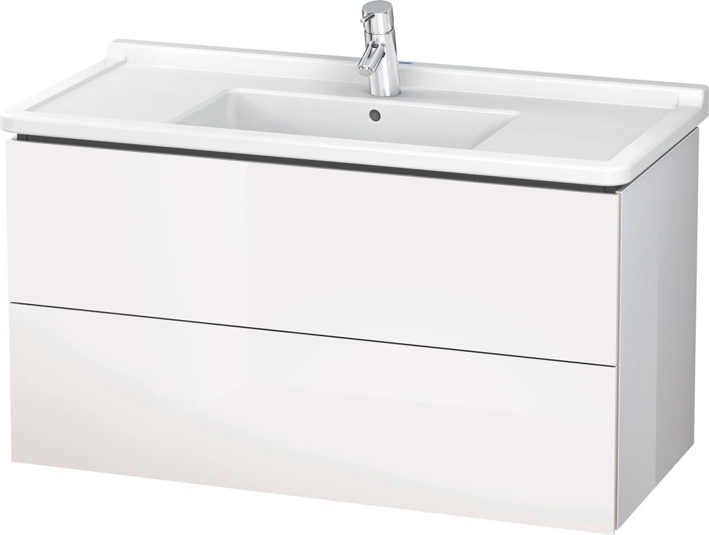 Duravit L-Cube Waschtischunterbau wandhängend, 2 Schubkästen, 1020x558x469mm, LC626601616