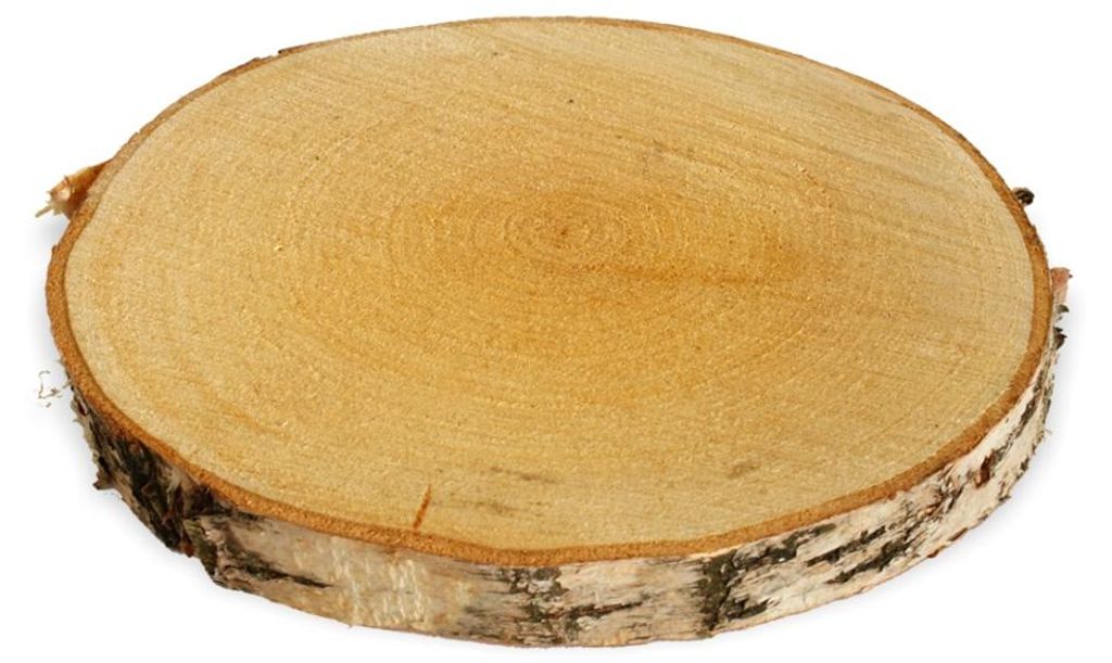 Rondelles d'arbre 1 pc. Bois de décoration Rondelle de bois Image du produit 