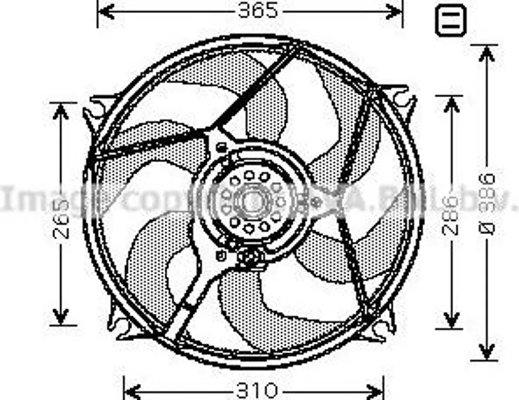 Ventilateur de radiateur pour Xsara : Solution de refroidissement AVA