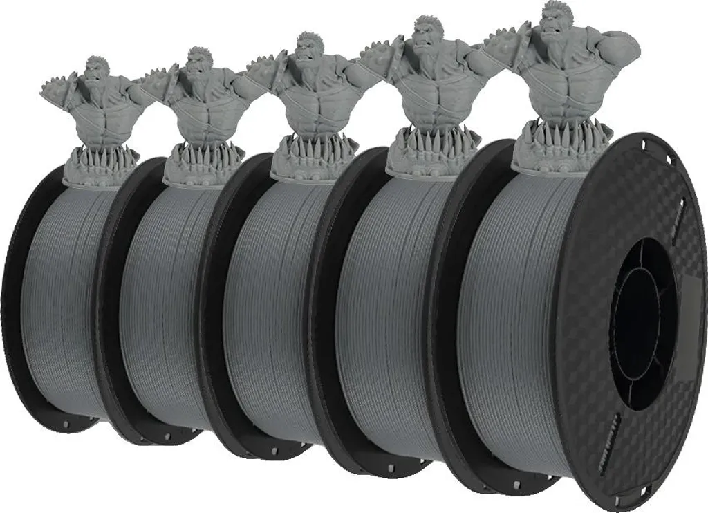 Filament HS-PLA Gris 5kg : Stop aux Échecs d'Impression à Haute Vitesse