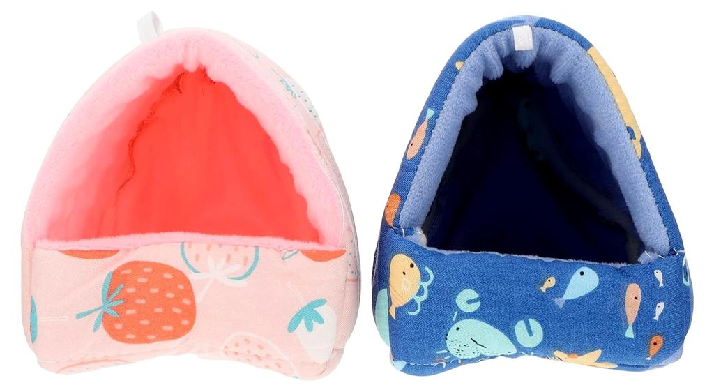 2 Stück Hamsterwinterbett Baumwoll-Hamsternest Warmes Nest für Kleintiere