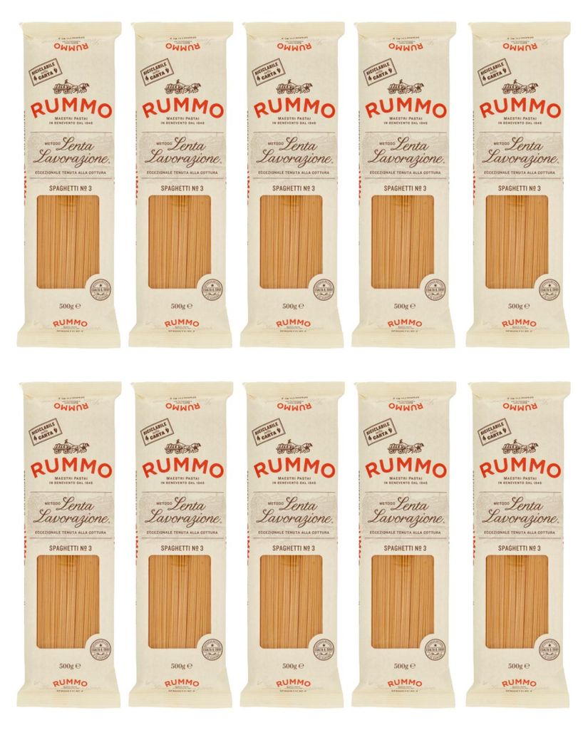 Spaghetti Nr. 3, 500 g – Rummo – 10er-Pack Produktbild 