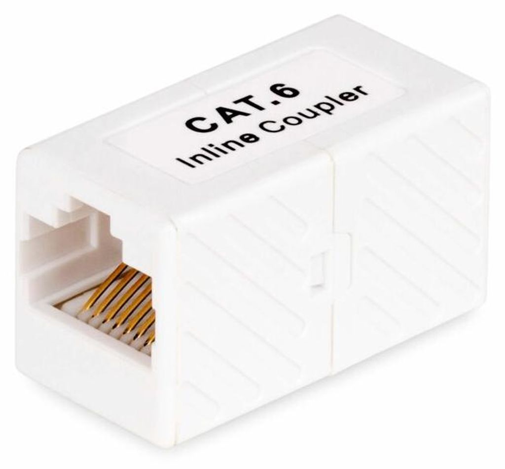 StarTech.com RJ45 Kupplung, Inline Cat6 Kupplung, Lankabel Verlängerung T568 Stecker (F/F), Netzwerkkabel Verlängerung, RJ-45, RJ-45, Weiß