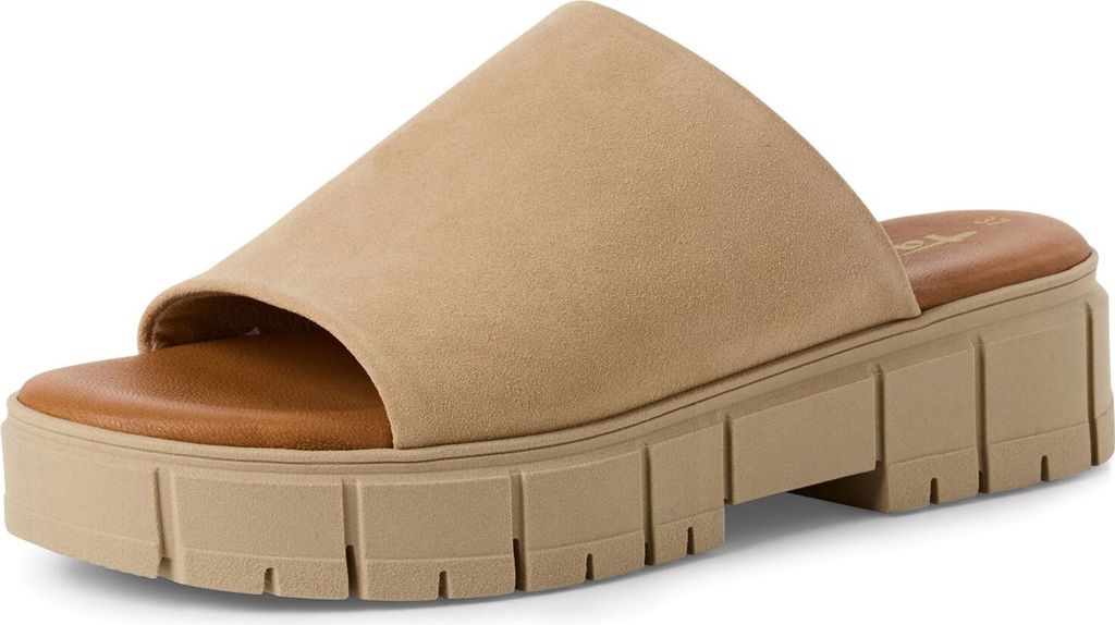 Tamaris Pantoletten Pantoletten Veloursleder