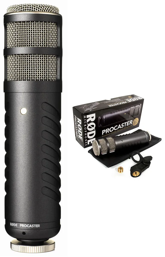 Micro Rode Procaster Noir : Supprimez les Bruits Ambiants en Enregistrement