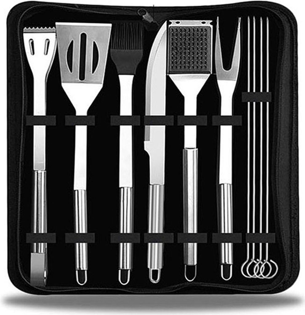 10 in 1 Geschirr Set für Outdoor Tasche Campinggrill Geschirr Picknick Tool Barbecue