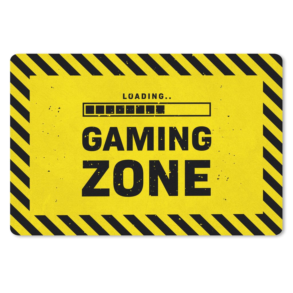 MuchoWow Gaming Schreibtischunterlage Spiele - Zitate - Controller - Spielzone - Spiel 60x40 cm - XXL Mauspad - Großes Mauspad - Coole Schulsach...
