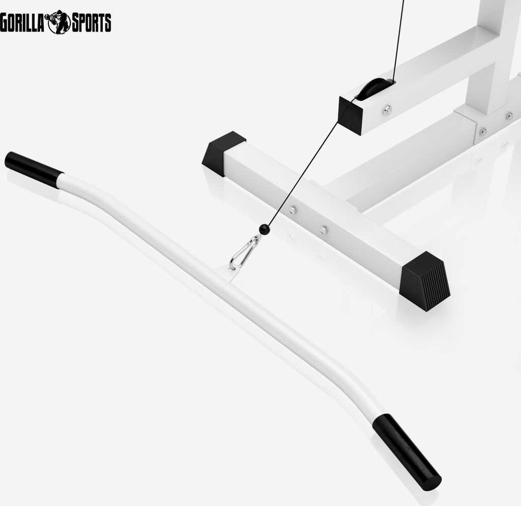 GORILLA SPORTS® Latzugstation - Verstellbar, 120x56x195cm, Produktbild 5