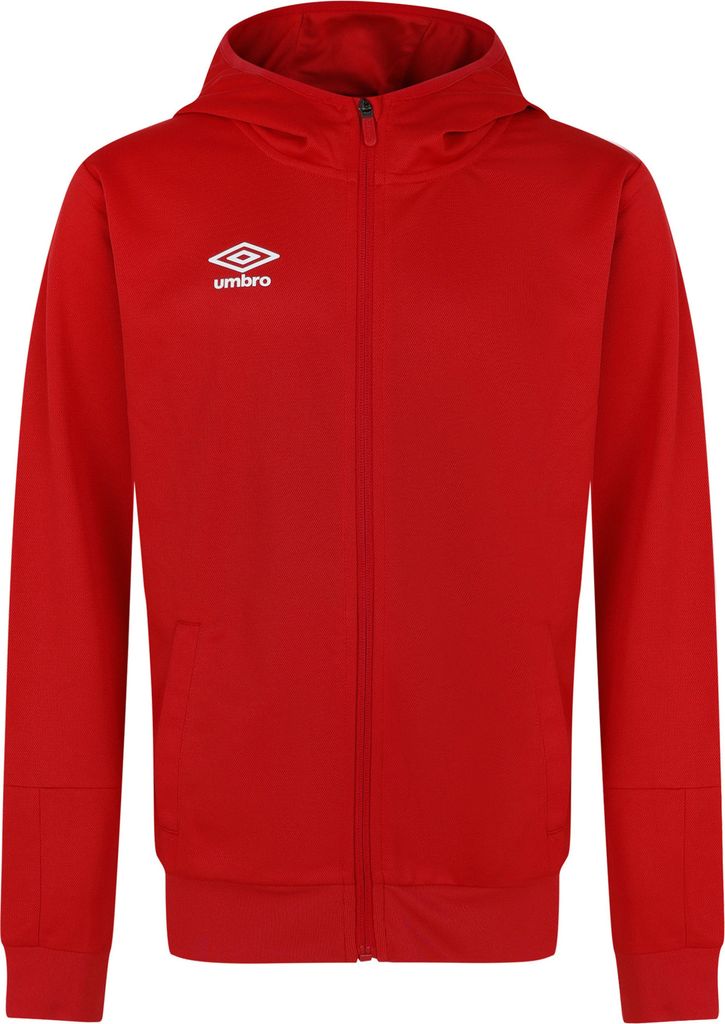 Umbro - "Total Training" Kapuzenpullover für Kinder UO1881 (158) (Zinnoberrot/Schwarz)
