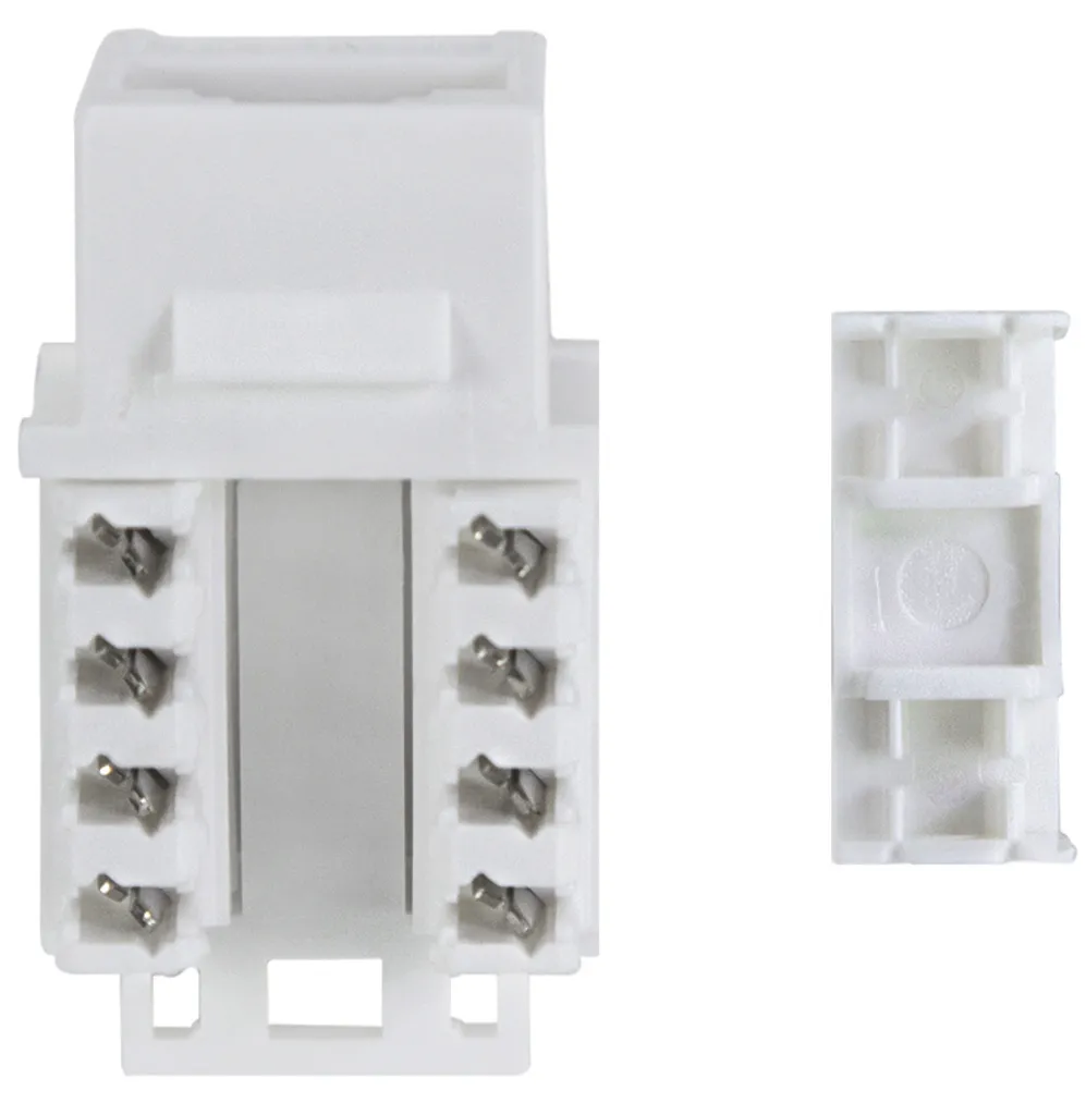 Prise Keystone Cat.6 UTP LogiLink avec Raccordement IDC 90° AWG23-26 10x
