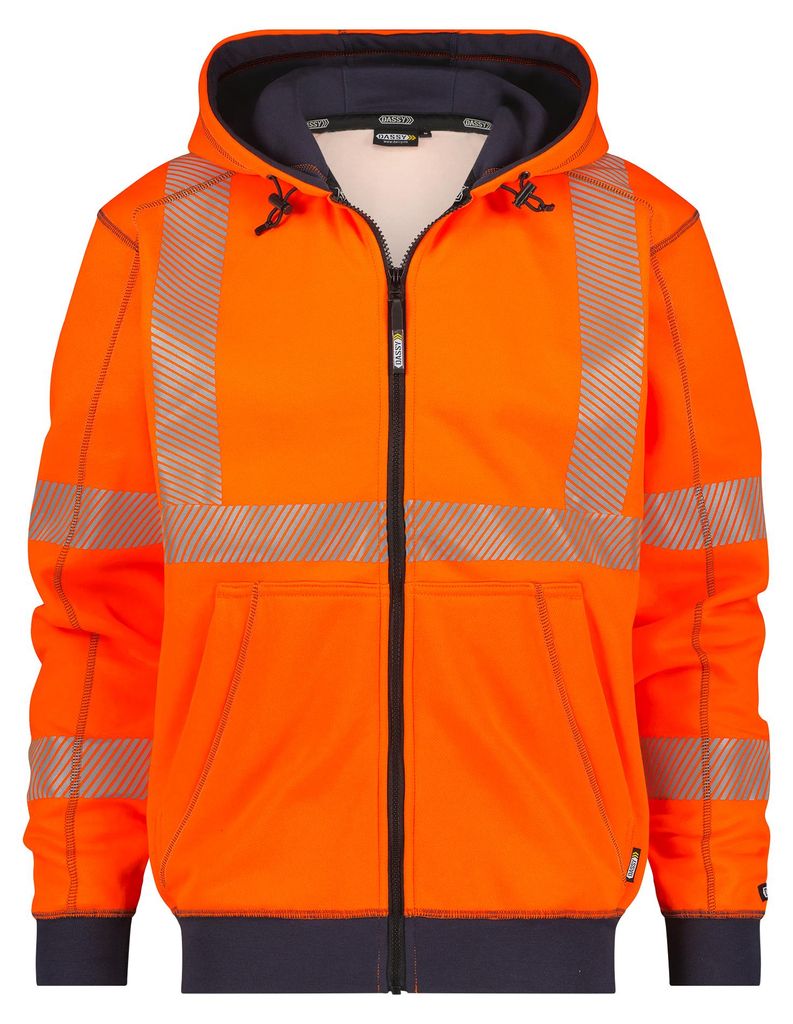 DASSY Warnschutz Shirt EVANS Gr. M orange/blau Produktbild 
