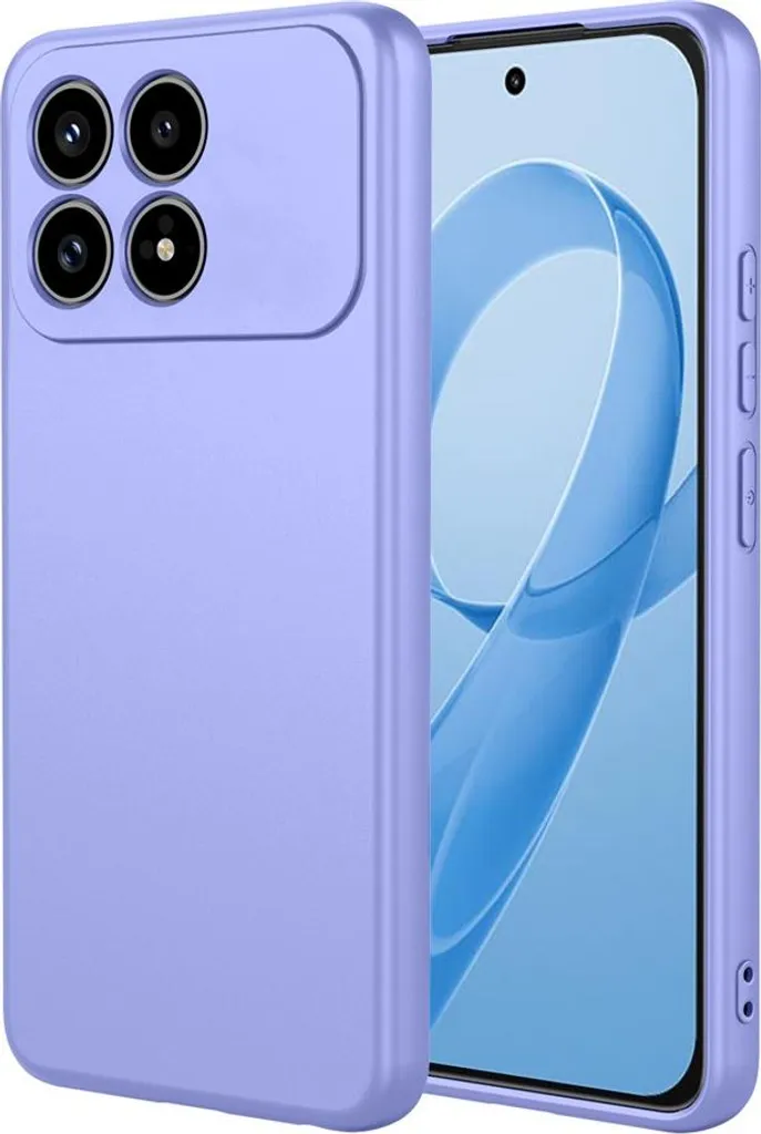 Custodia per Xiaomi Poco F8 Pro - Cover posteriore in silicone Phonesta Soft Silk - Viola