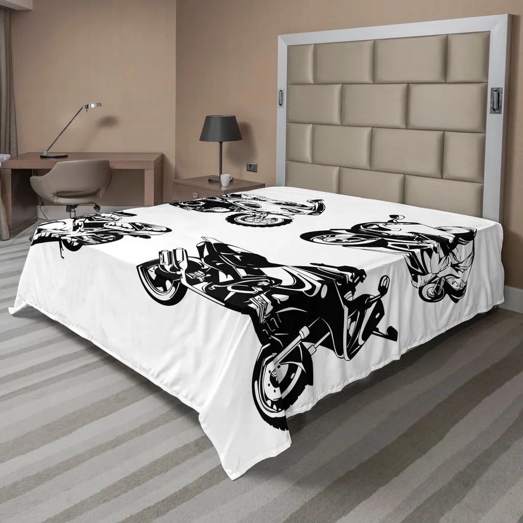 Lenzuolo Sopra Moto ABAKUHAUS 244x205cm - Microfibra Arancio