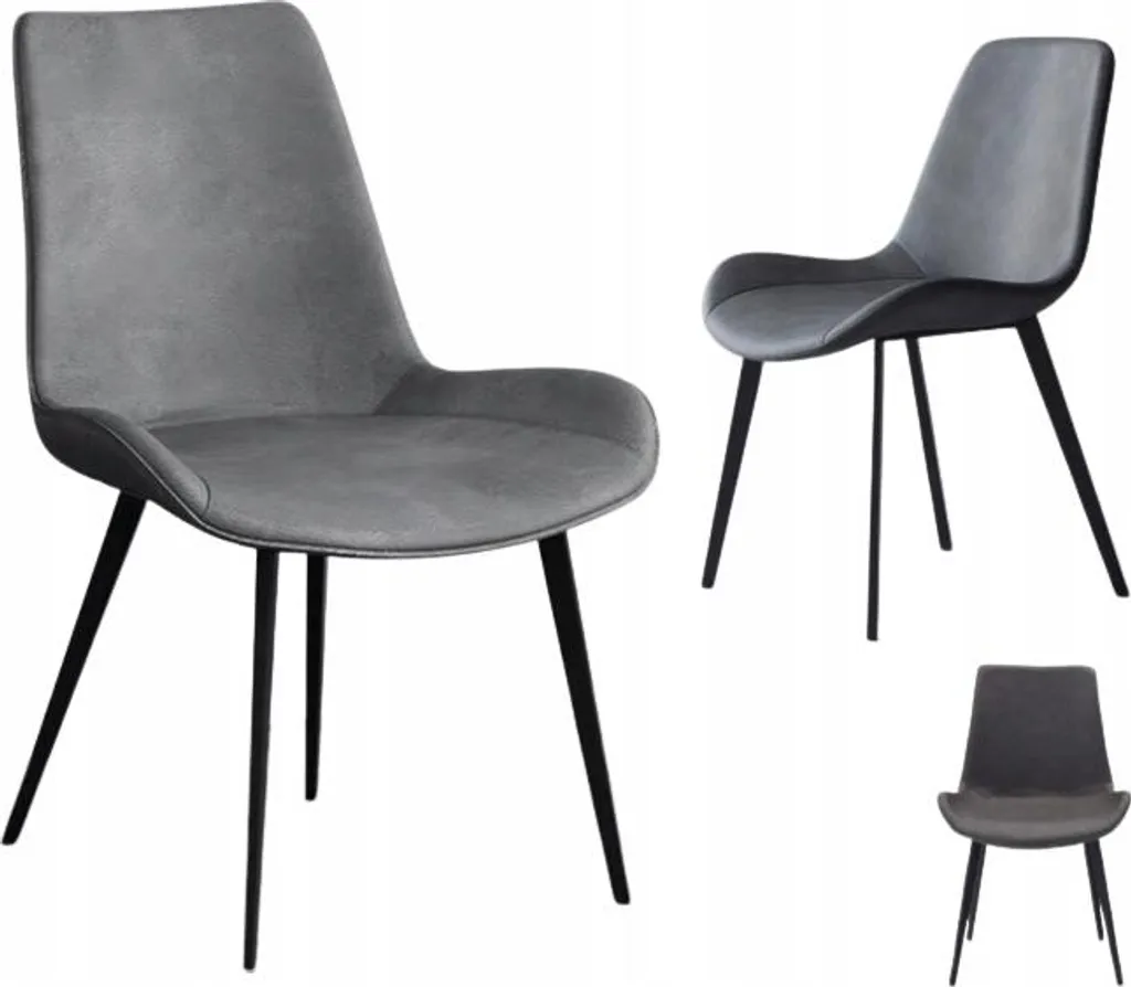 Sedia LR800 Ekspand Grigia: Ecopelle di Alta Qualità e Design Minimal