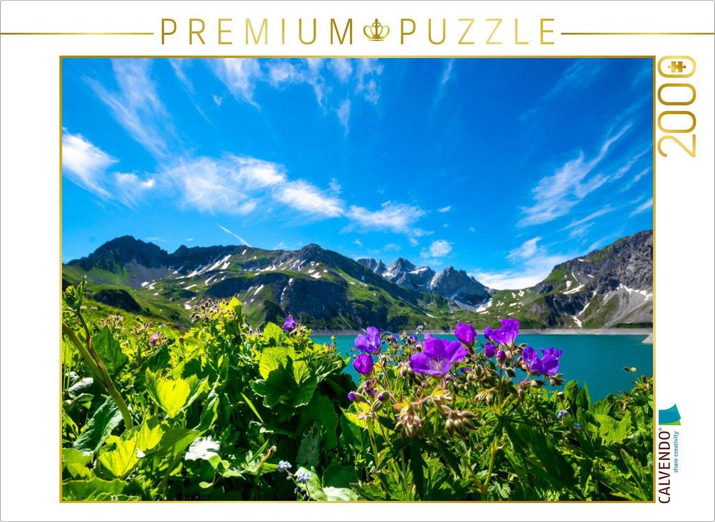 CALVENDO Puzzle Flora am Lünersee 2000 Teile Puzzle quer | 2000 Teile Lege-Größe 90x67cm Foto-Puzzle für glückliche Stunden