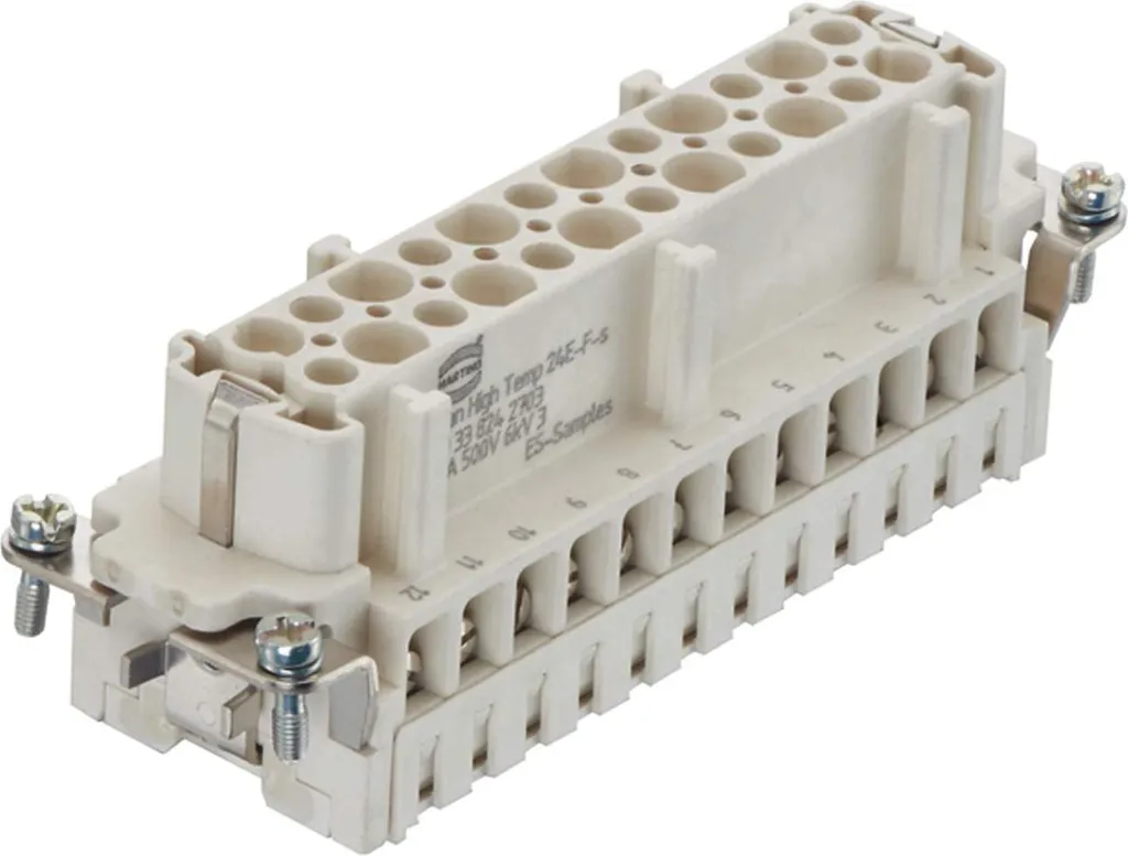 HARTING Han High Temp 24E Inserto Femmina 16A 500V | Connessione Vite