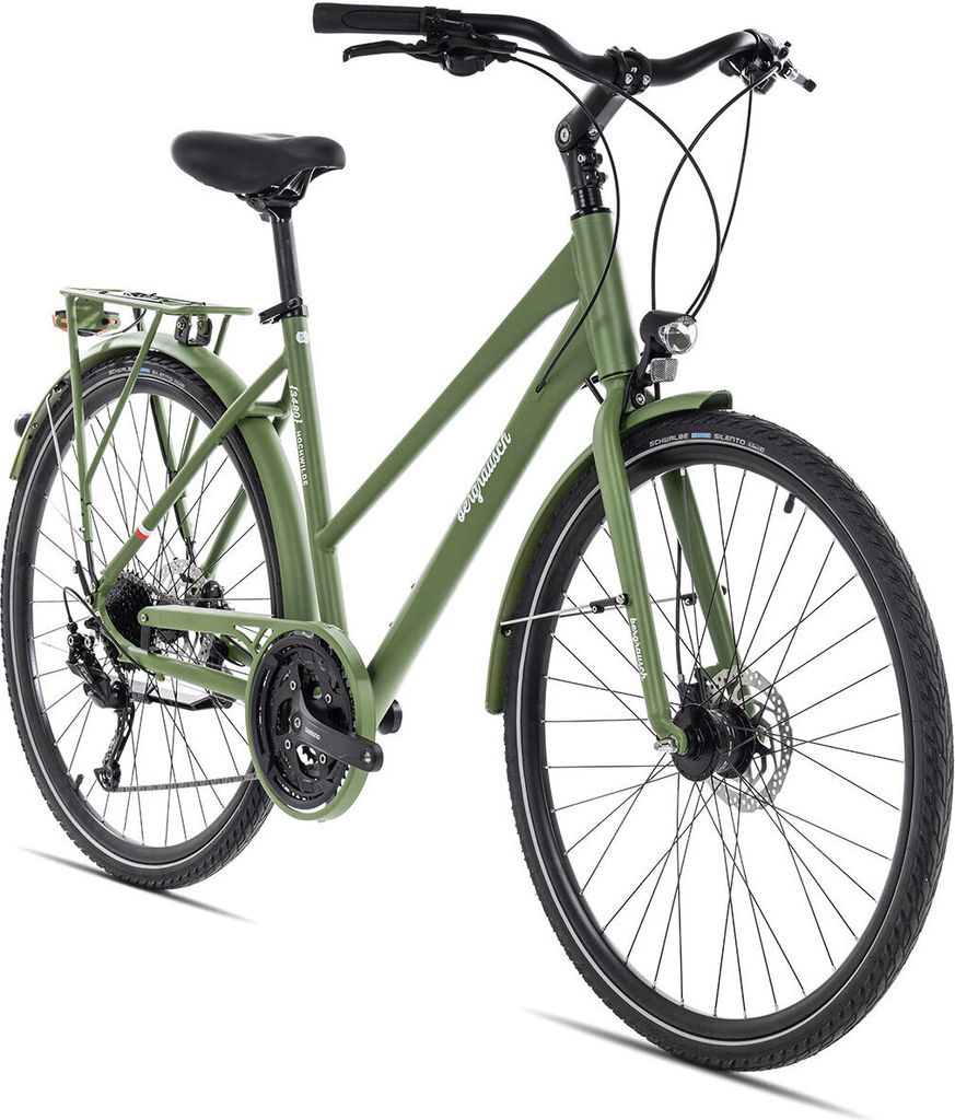 Bergrausch Hochwilde Trapez Trekkingrad farngrün 46 Produktbild 8