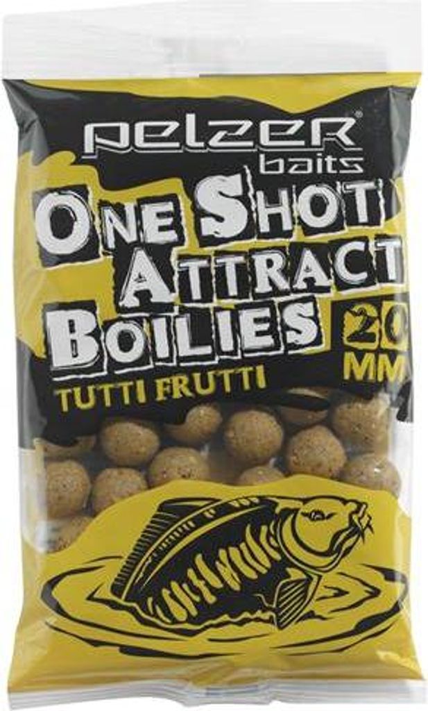 Pelzer One Shot Attract Boilies 250g Tutti Frutti Produktbild 