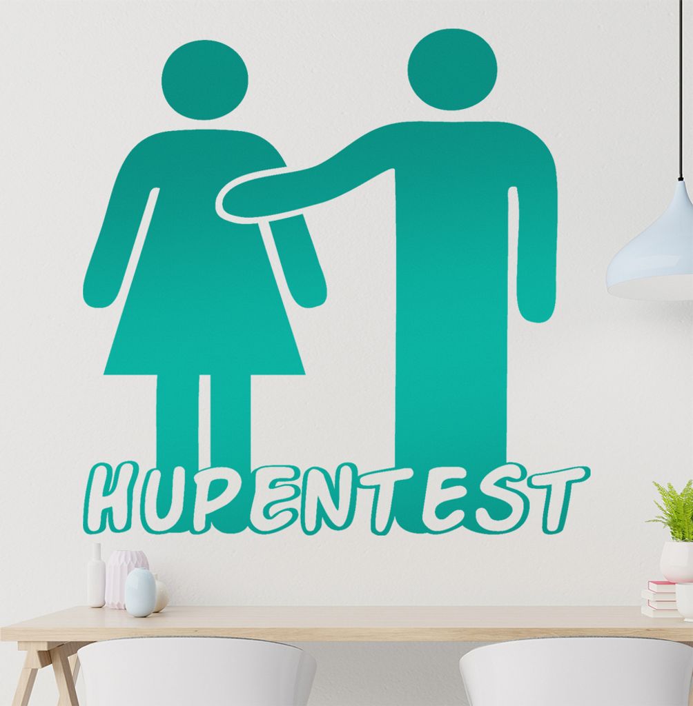 Hupentest Wandtattoo in 6 Größen - Wandaufkleber Wall Sticker - Dekoration, Küche, Wohnzimmer, Schlafzimmer, Badezimmer