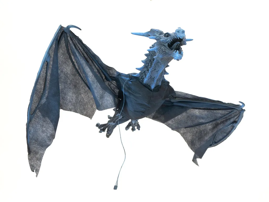 Déco Halloween Dragon Volant 120cm - Idéal pour Fête et Vitrine Magasin