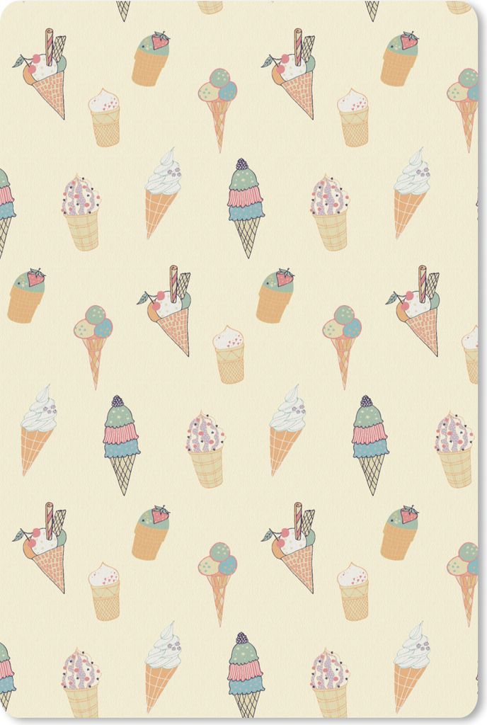 MuchoWow Mauspad Mousepad Muster - Eiscreme - Sommer 18x27 cm - Mousepads - Maus Mat - Pad - Mausunterlage