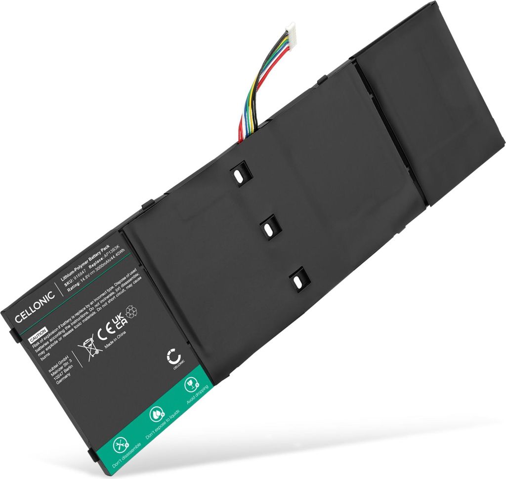 CELLONIC 1x Akku für Notebook Kompatibel mit Acer Aspire E15, Aspire V5-452G, Aspire V5-452P, TIS2217-2548 - (3000mAh, 14.8V)