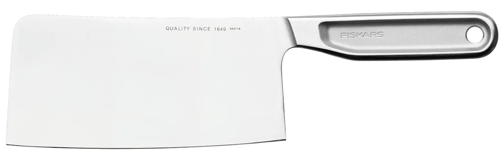 Fiskars Chopper 16cm All Steel 1062885 : Couperet pour Viandes et Os Fins