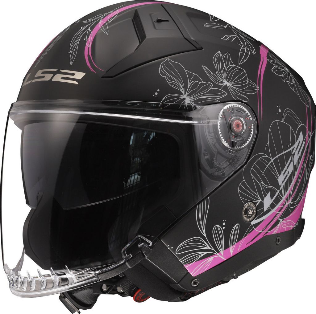 LS2 Jethelm OF603 INFINITY II verschiedene Farben und Größen L Schwarz / Pink matt
