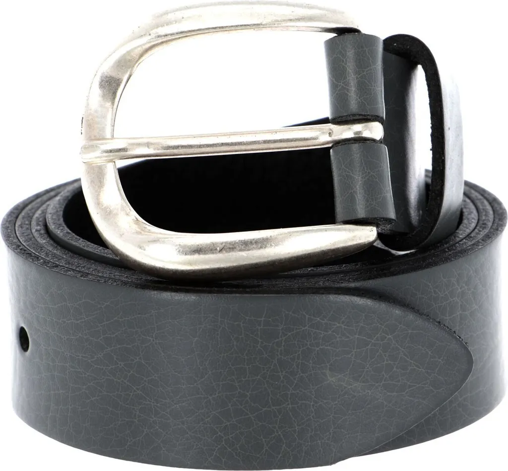 Vanzetti Cintura Pelle Grigio 30mm W75 - Eleganza Professionale 100% Pelle