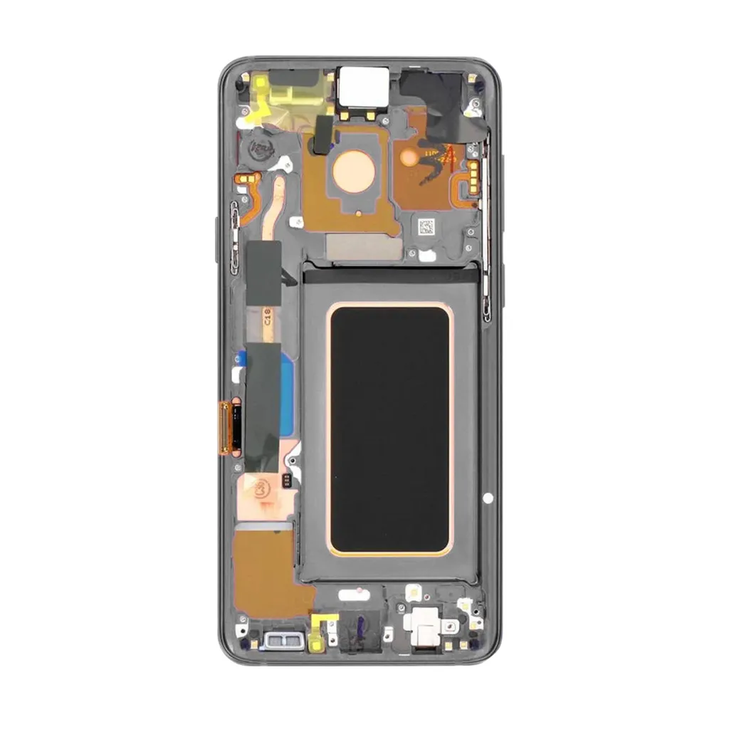 Solution écran noir Samsung S9 Plus - Bloc vitre Gris Titane prémonté - 3