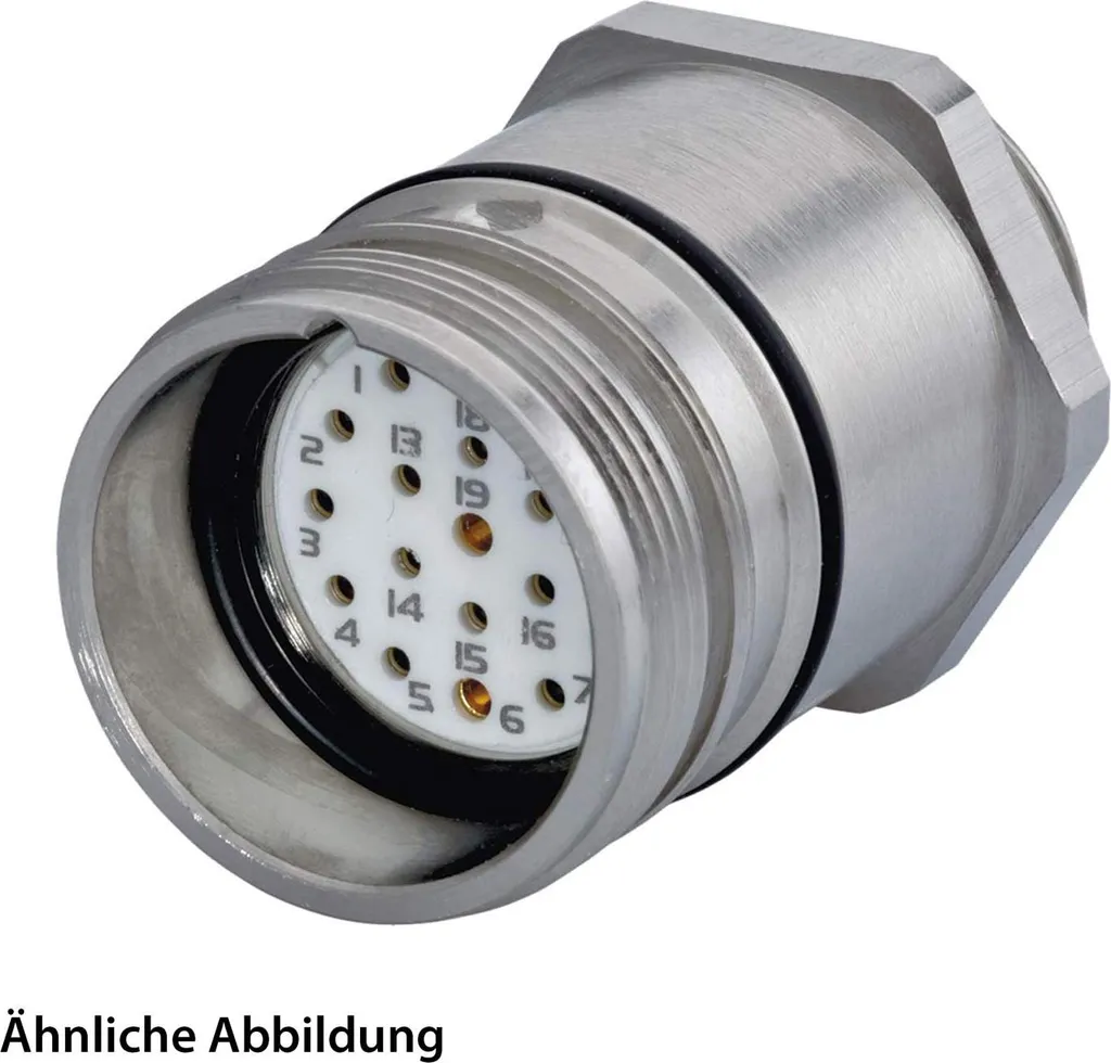 Connettore M23 HUMMEL 9 Pin - Set Inserto Saldare Parete Frontale