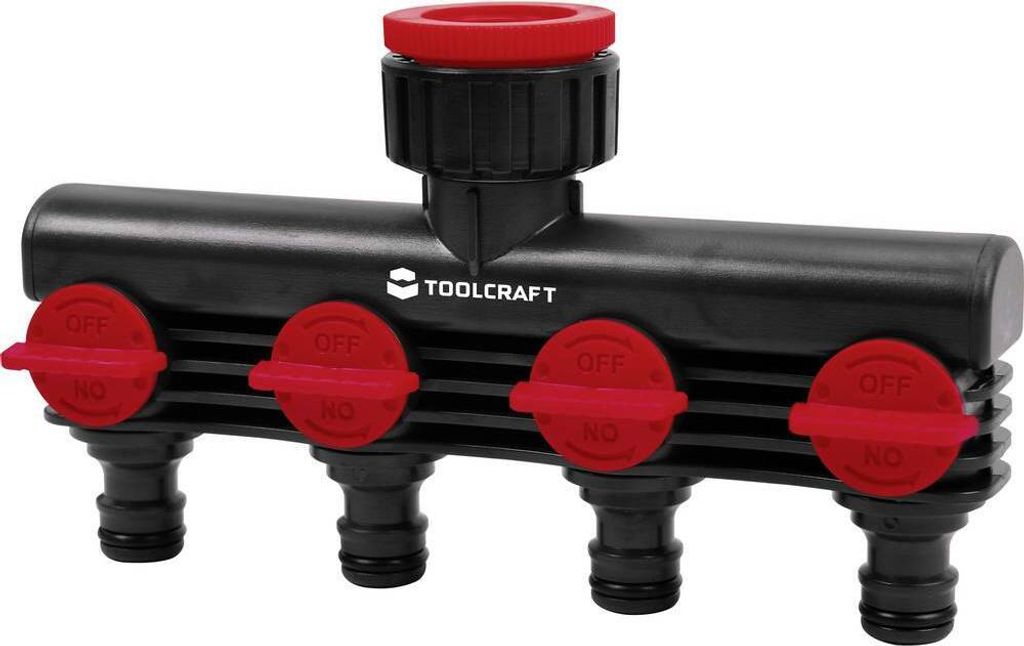 TOOLCRAFT 2302371 Kunststoff 4-Wege-Verteiler 26,44 mm Produktbild 
