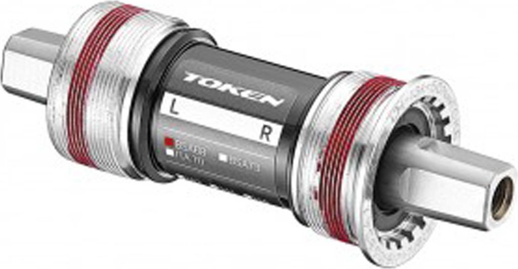 TOKEN TOKEN TK866CM BSA 118MM Innenlager BSA JIS 4-kant 118mm 68mm (2-f./3-f. Road/3-f. MTB), silber