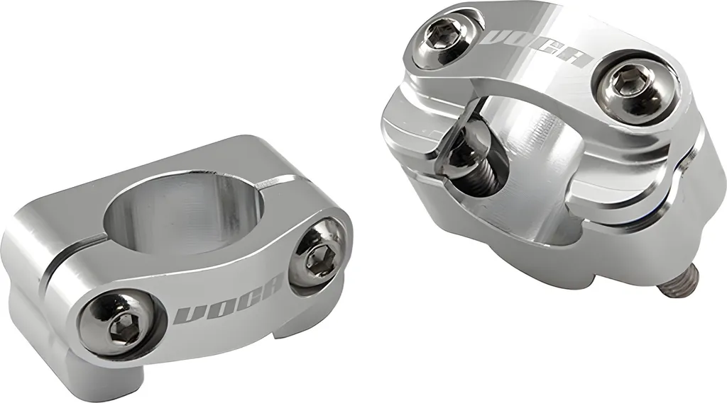 Adaptateurs guidon VOCA HB28 CNC 22-28 argent en aluminium robuste