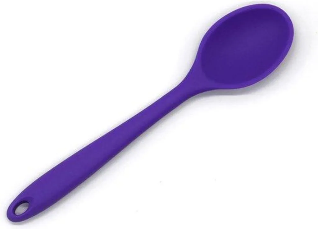 Spatule en silicone antiadhésive violette pour pâtisserie - Lot de 3
