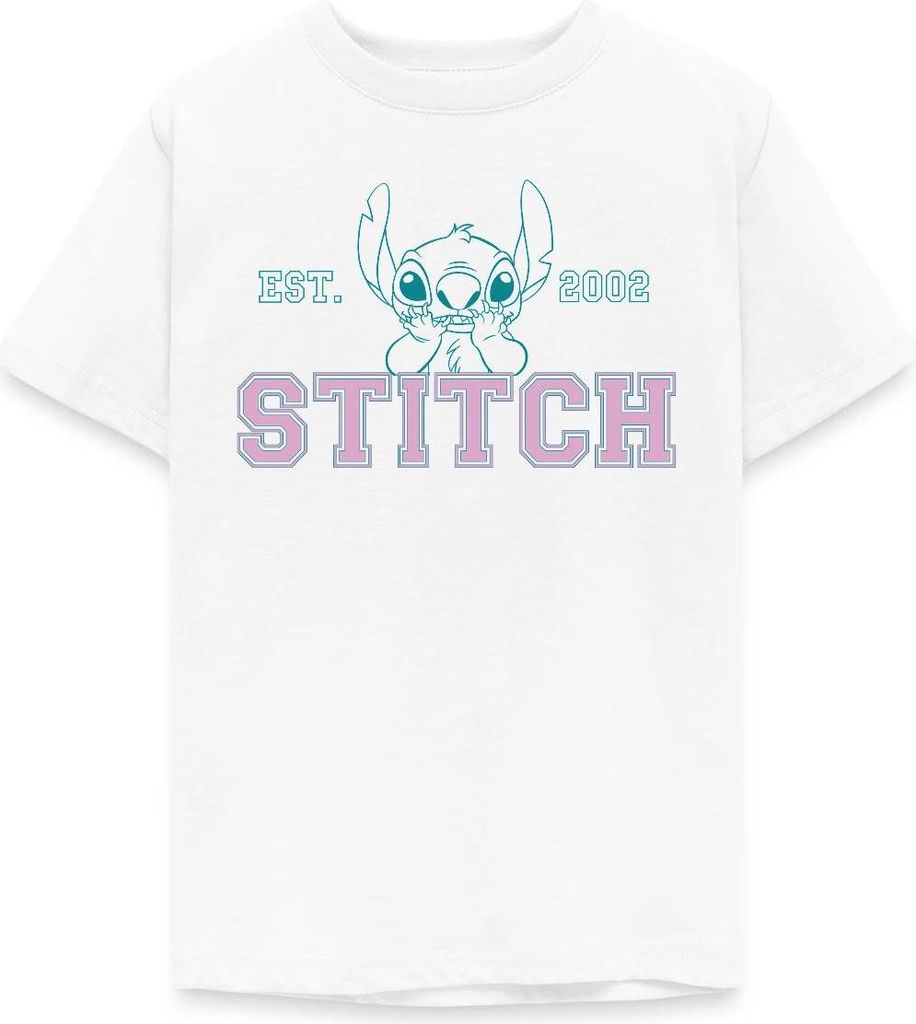 Lilo & Stitch | Stitch Est. 2002 Teenager T-Shirt, 152/164 (12-14 Jahre), Weiß