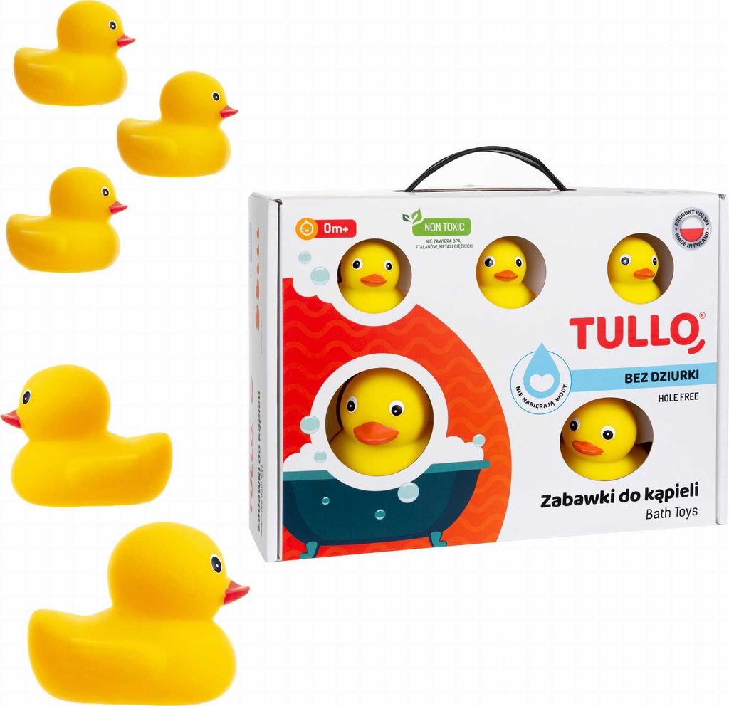 Hygienická koupelová kachna 5 kusů bez otvoru Obrázek produktu 