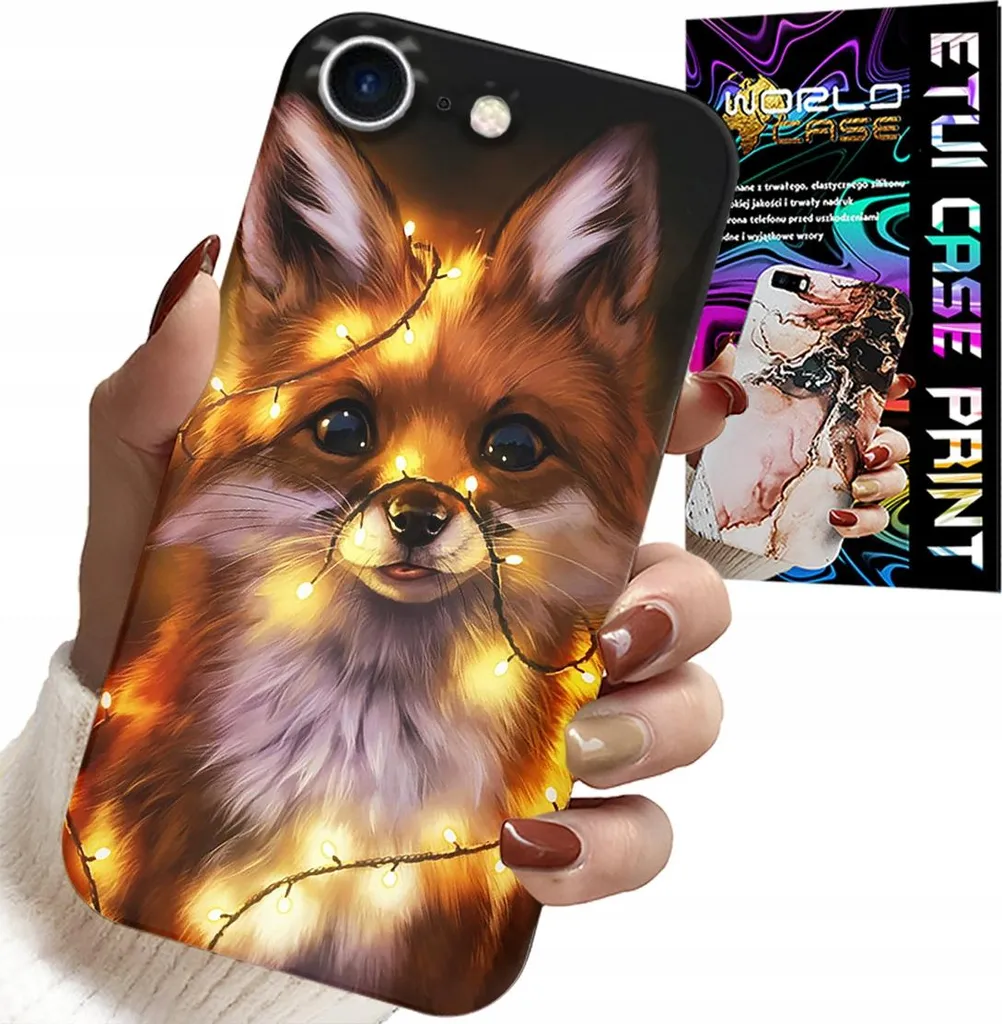 Cover iPhone SE 2020 Volpe Foresta - Custodia Animali + Vetro 9H