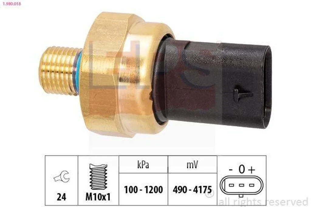 Manocontact de pression d'huile robuste pour engins de chantier et auto