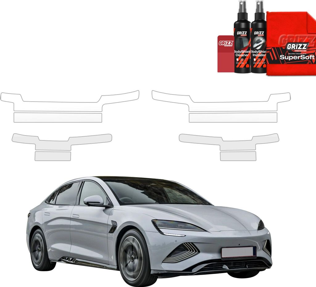 8in1 Schutzfolie Grizz Protector für Schweller - BYD Seal (2026)