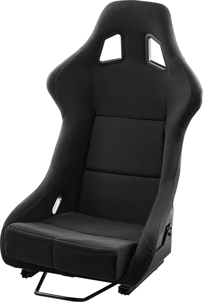 VEVOR Rennsitz, integriertes Renncockpit mit zwei Verriegelungsschiebern und hochelastischem Schaumstoff, Veloursstoff und Q235B-Schieber für Renn...