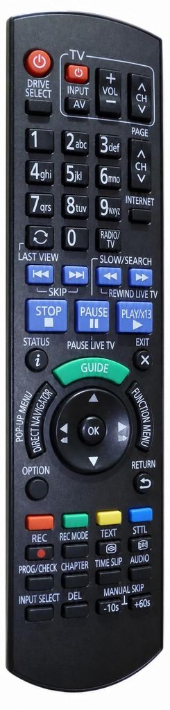 Originale Panasonic Blu-Ray recorder Fernbedienung Produktbild 
