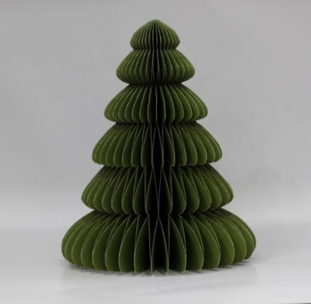 Décoration Table Noël Sapin Nid d'Abeille Habitat - Set de 12pcs