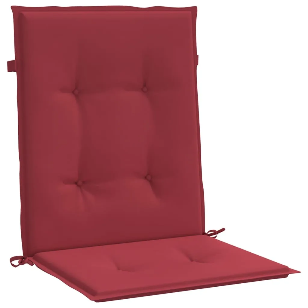 Set 6 Cuscini vidaXL Rosso Vino per Giardino 100x50x3cm | Arredo Esterno