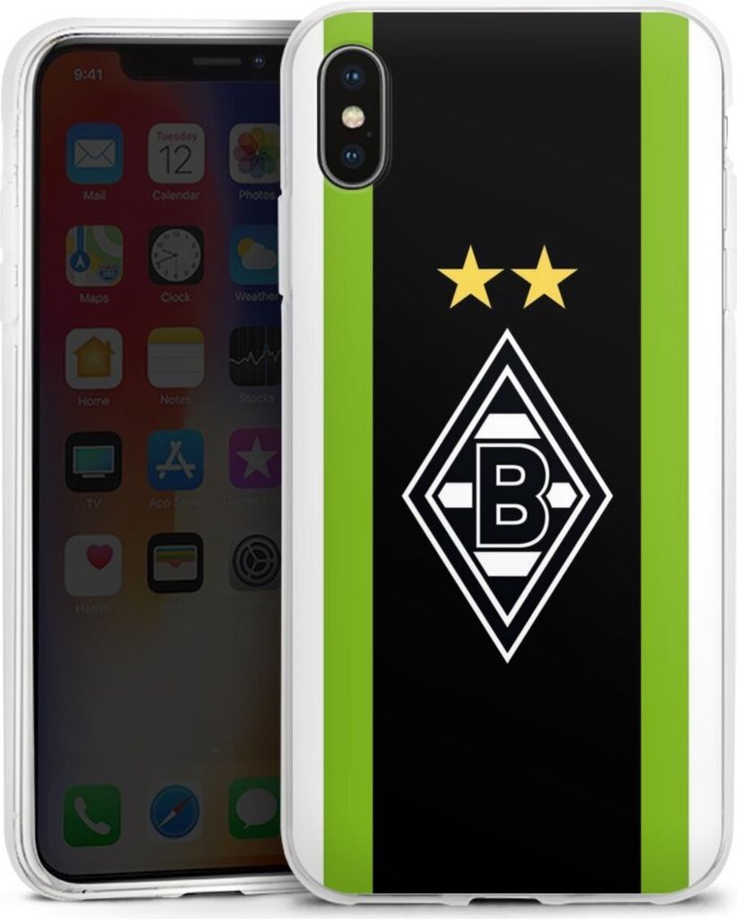 DeinDesign Handyhülle für Apple iPhone Xs Max Silikon Hülle Case Smartphone Schutzhülle Borussia Mönchengladbach Gladbach Logo