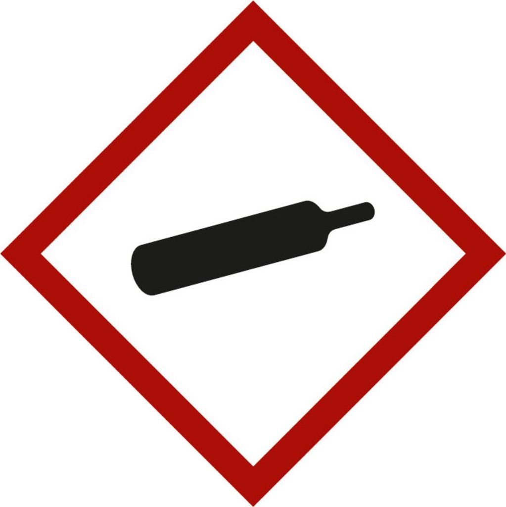 Gefahrstoffsymbol Gasflasche, Typ: 03021