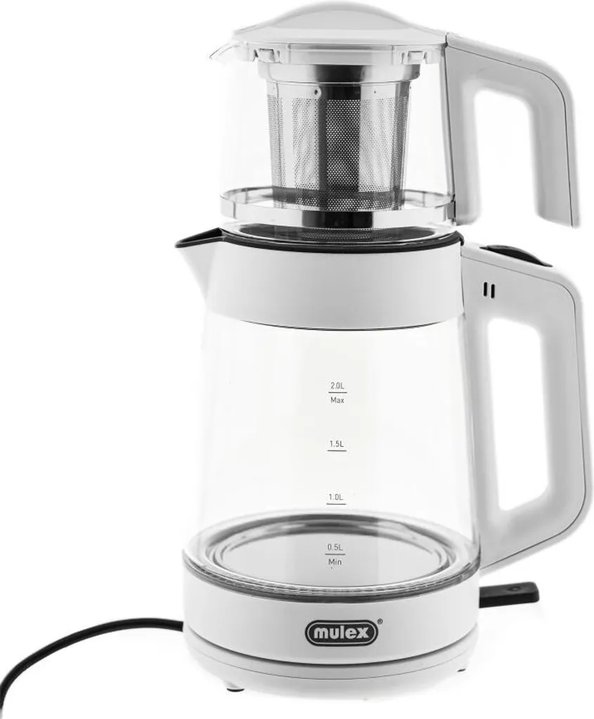 Samovar Elettrico Mulex Tee Express Bianco Vetro 2-in-1 - Prezzo Offerta