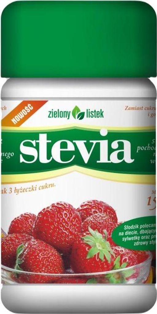 STEVIA PUDER 150 g - ZIELONY LISTEK