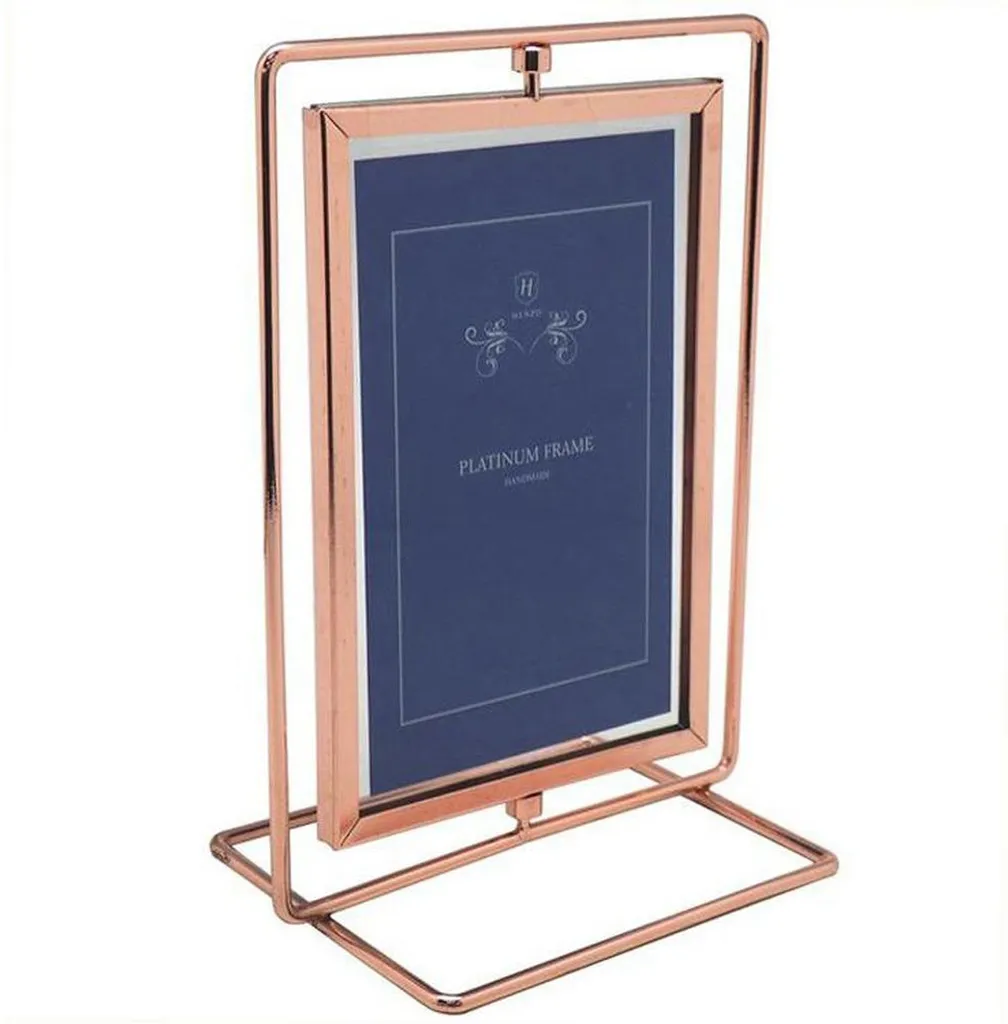 Cornice Henzo Swing 15x20 Metallo Oro Rosa - Portafoto da Tavolo