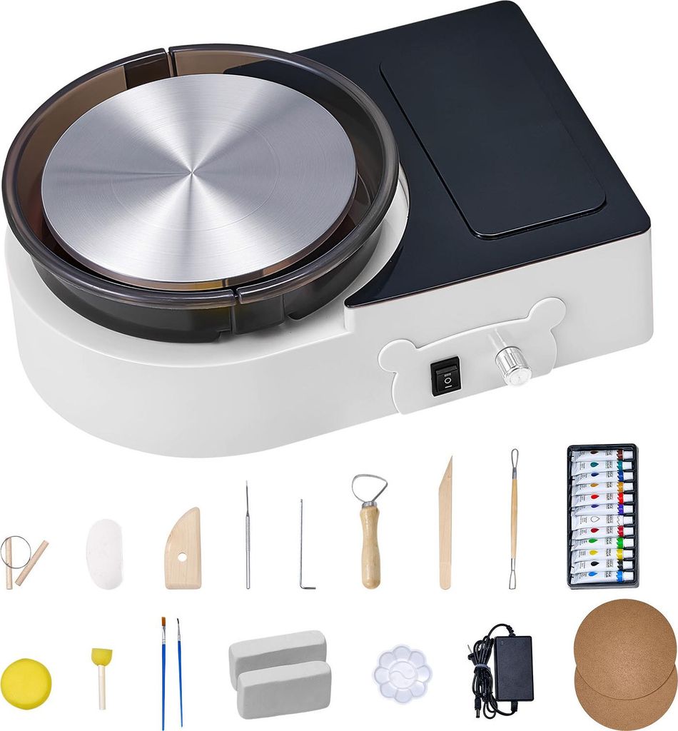 VEVOR mini hrnčiarsky kruh 158 mm otočný stôl s Obrázok produktu 